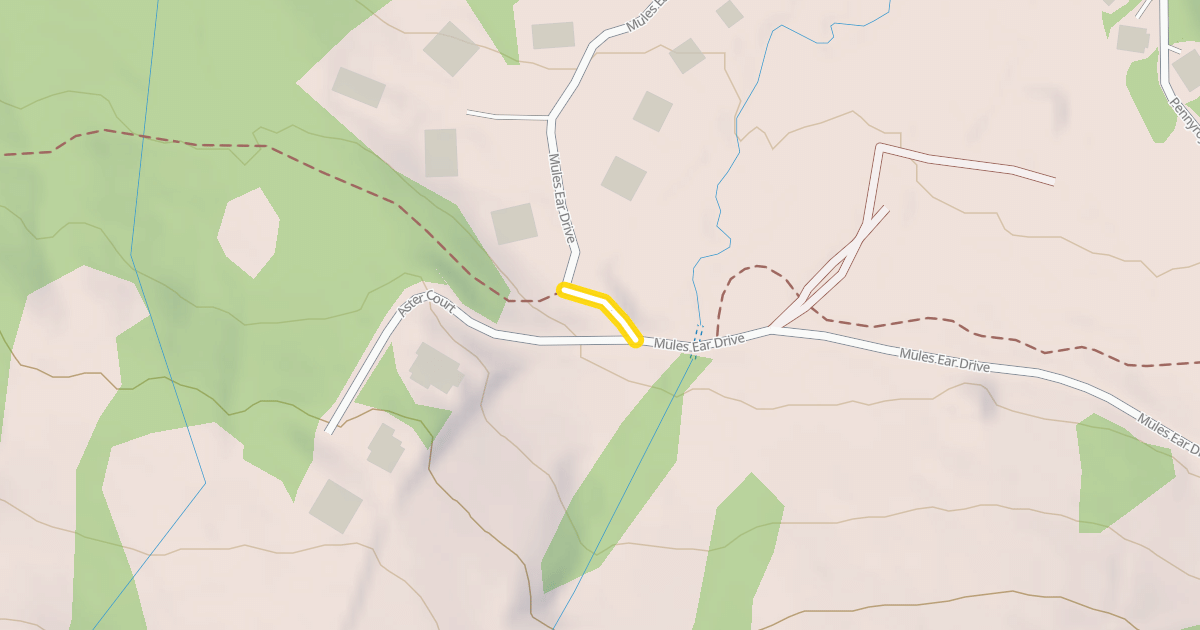 Map preview of Mules Ear Drive