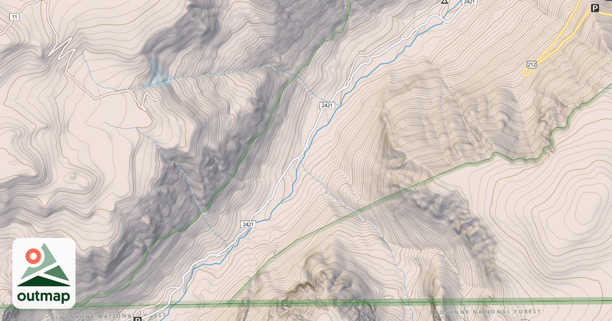 Map of MAIN FORK ROCK CREEK