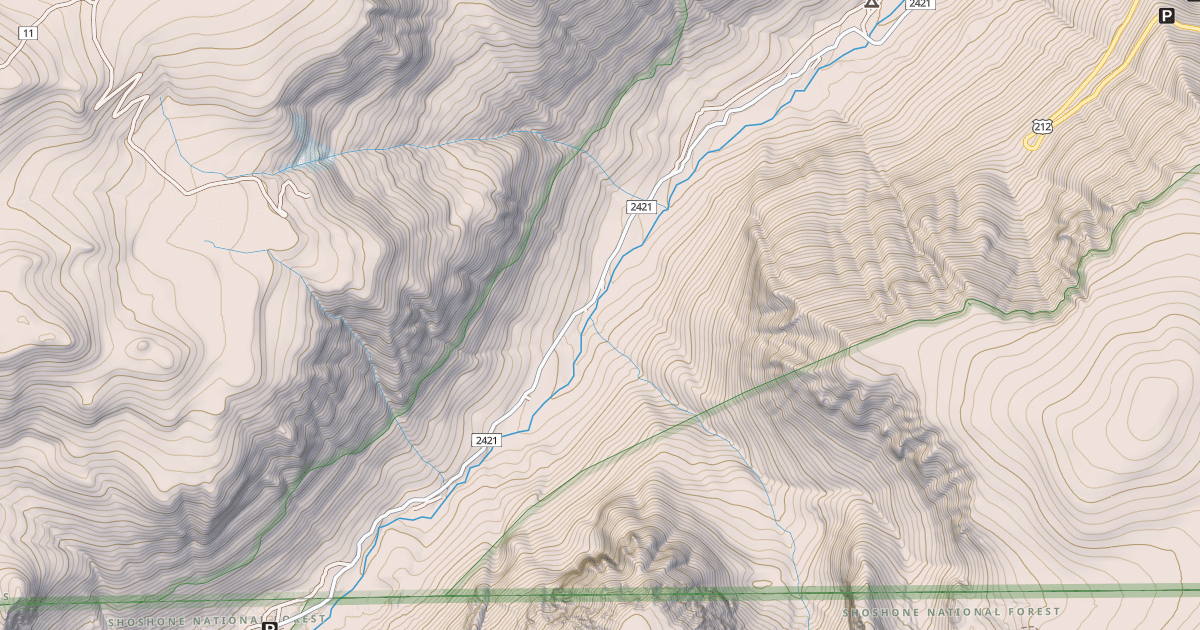 Map preview of MAIN FORK ROCK CREEK