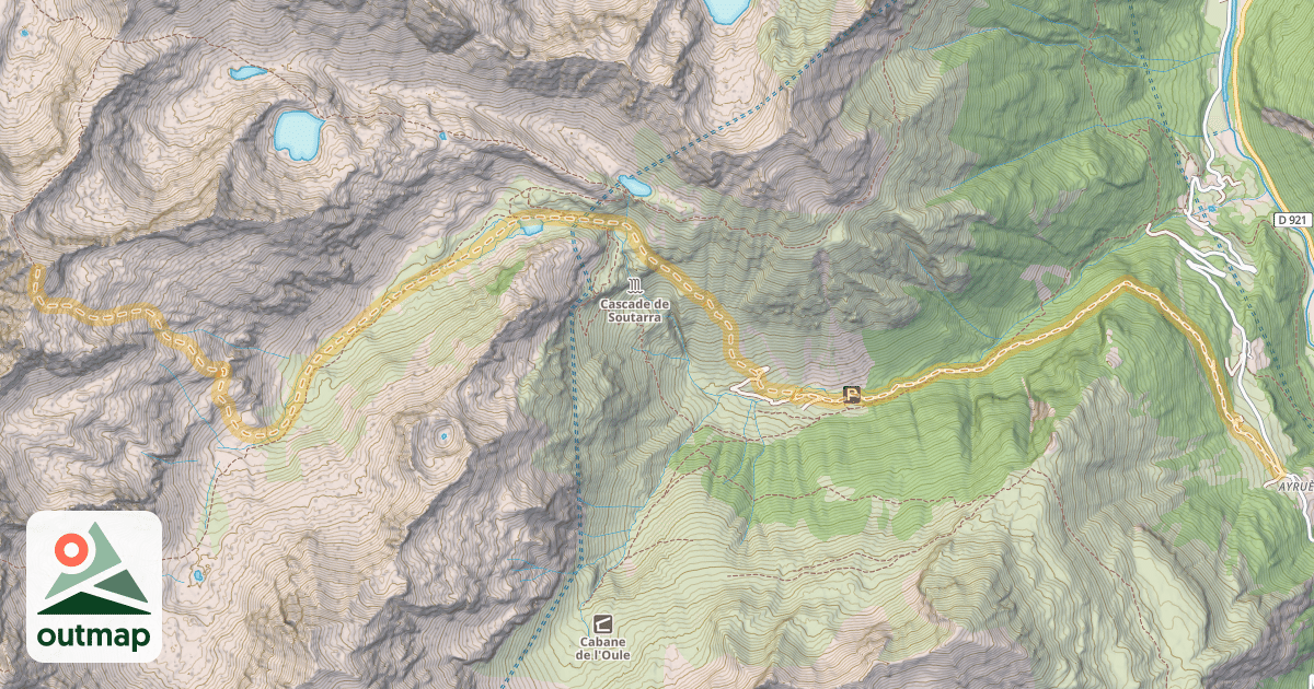 Map of Pic de Cestrède — Ayrues