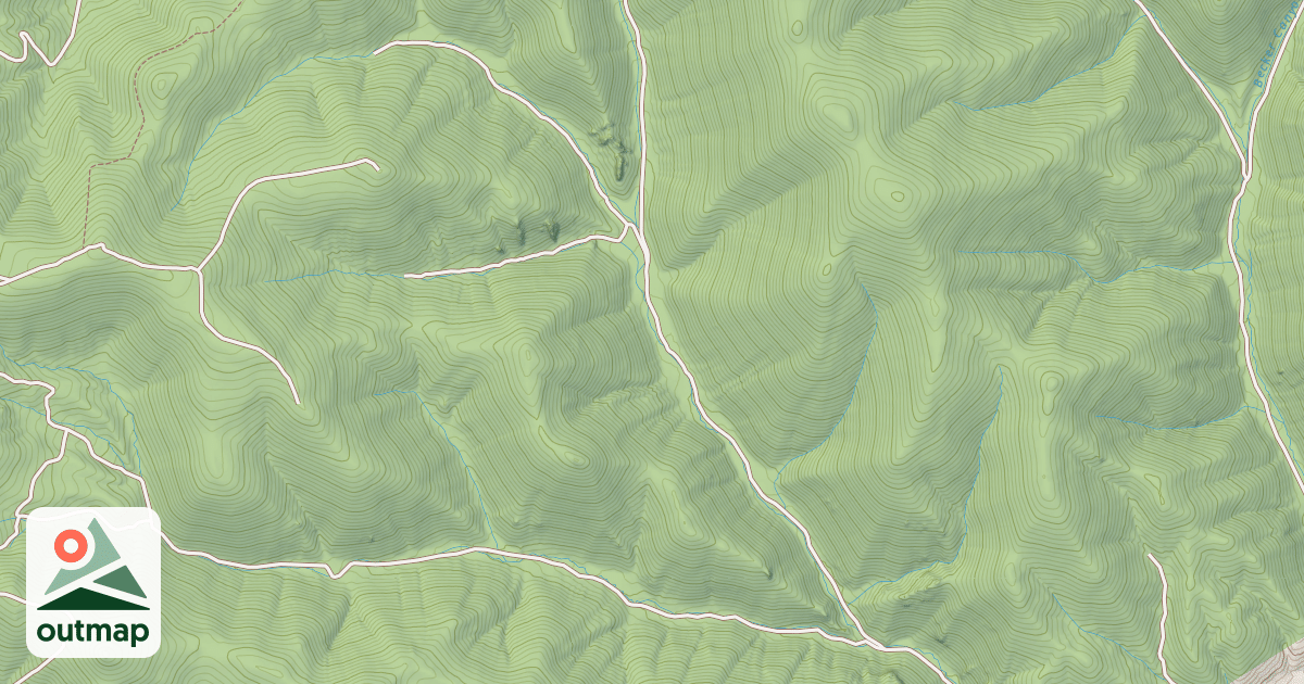 Map of NORTH FORK BARRETT CANYON
