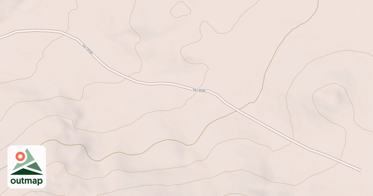 Map of COLD SPRINGS SPUR B