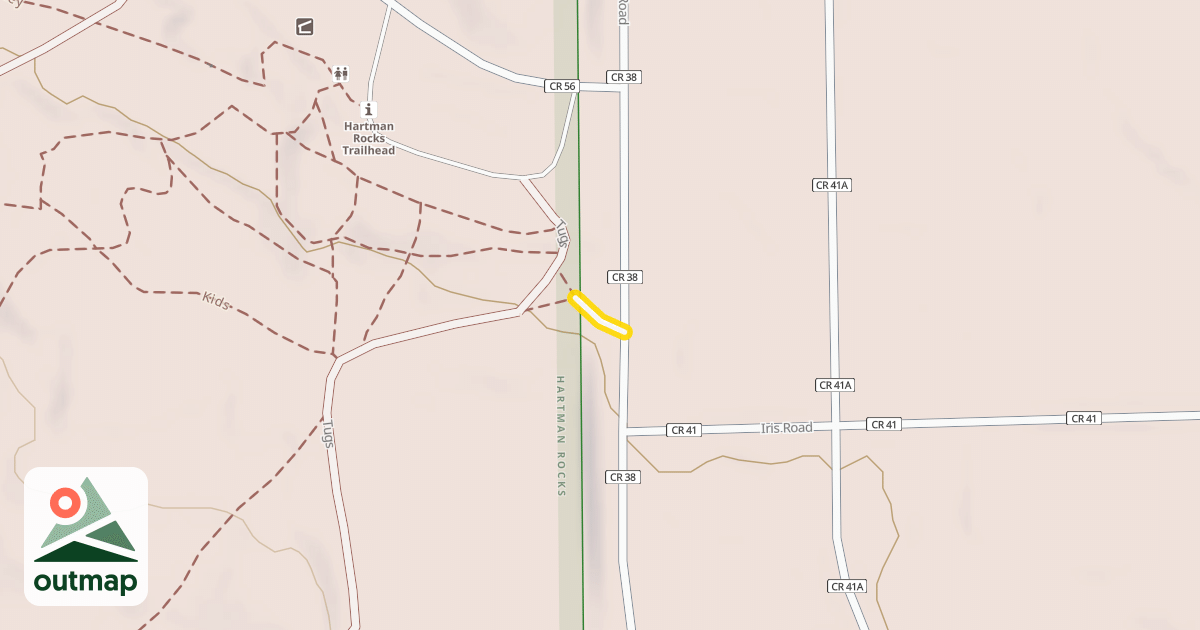 Map of Hartman Rocks Nordic