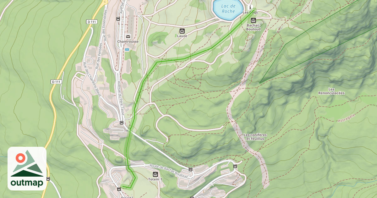 Map of Bachat Bouloud