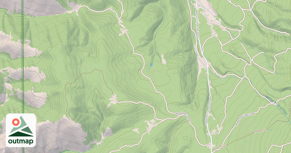 Map of BRADSHAW CANYON