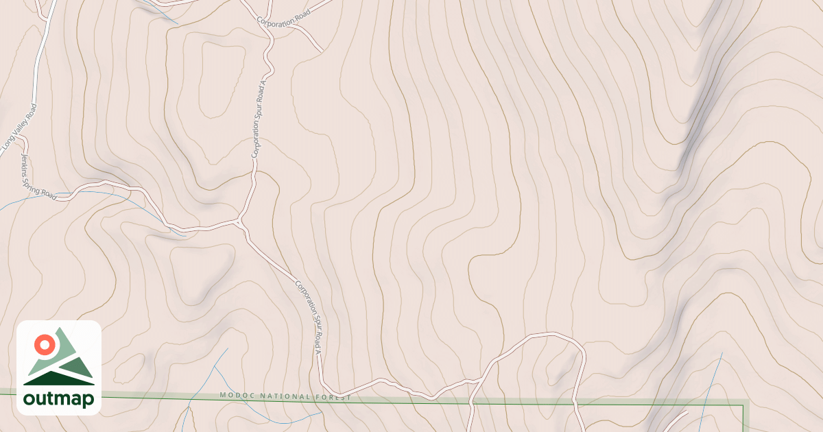 Map of CORPORATION SPUR