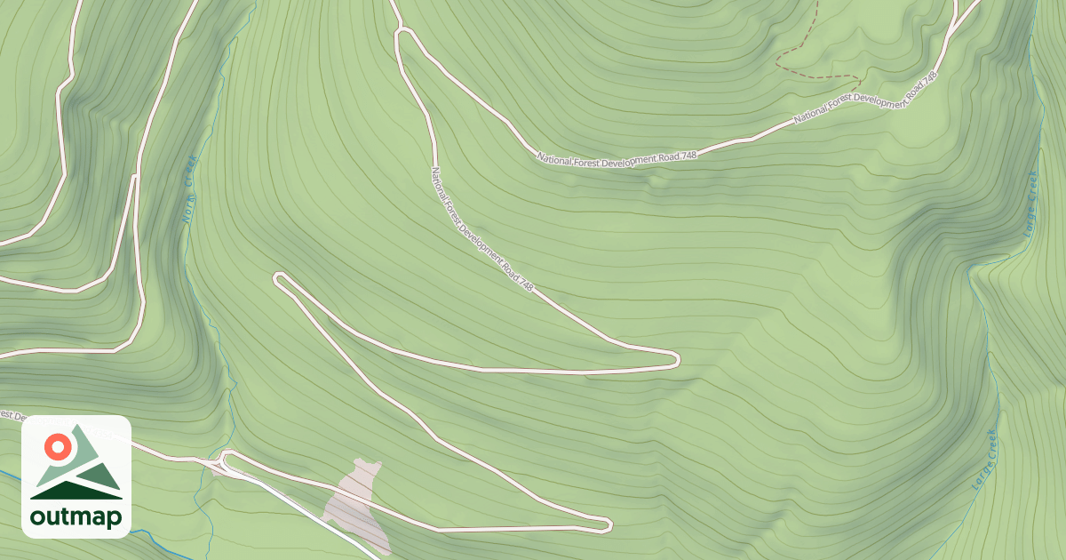 Map of BEETLE CREEK NORTH CREEK