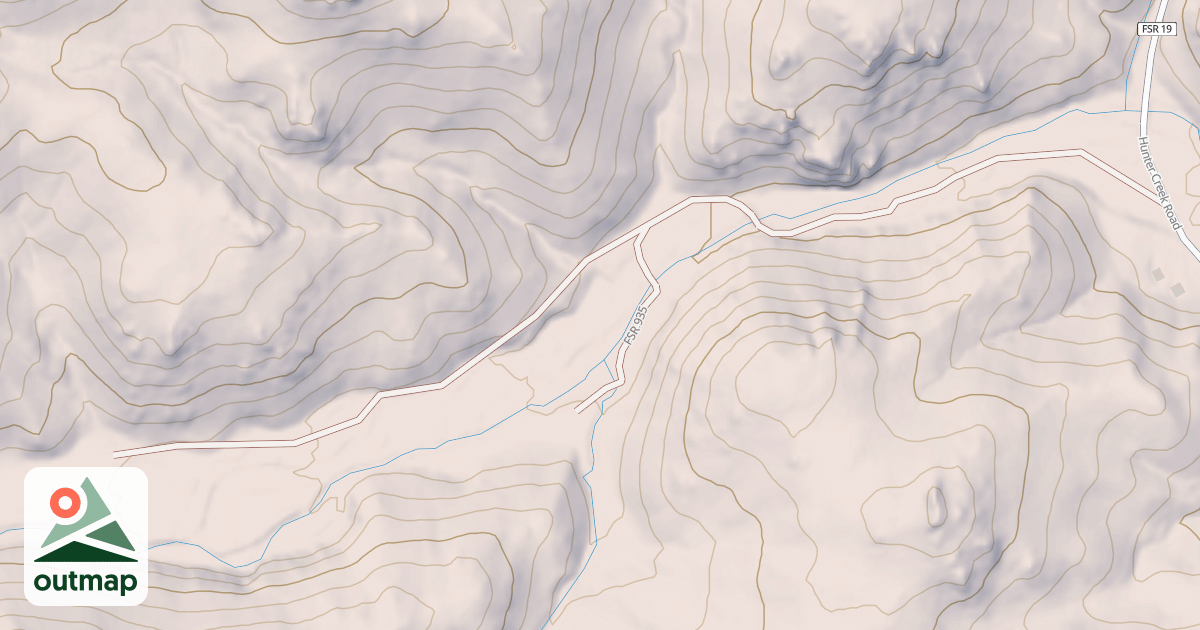 Map of NORTH CLEAR CREEK
