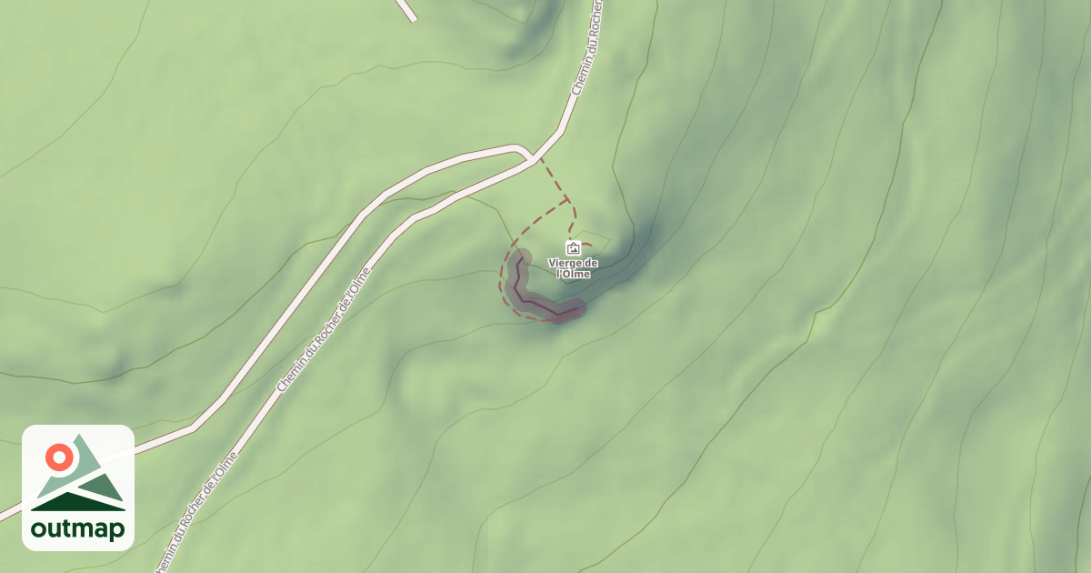 Map of Climbing Crag
