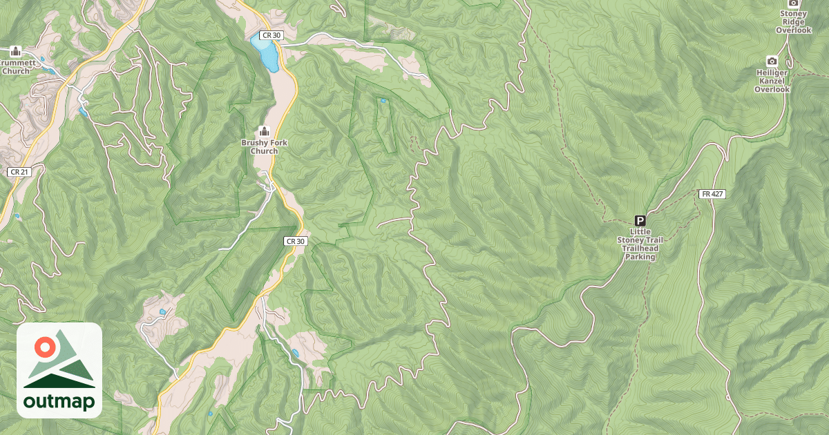 Map of STONEY RUN