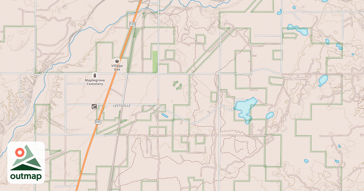 Map of Leetsville Trail