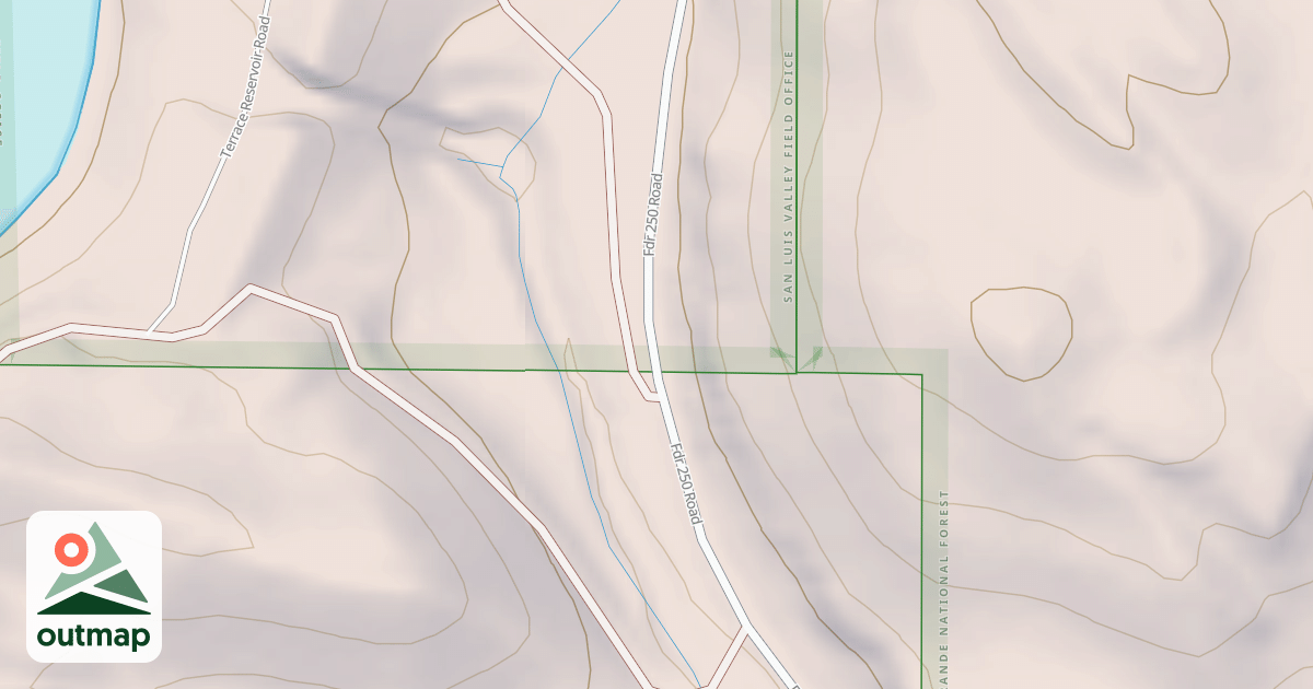 Map of LOWER ALAMOSA