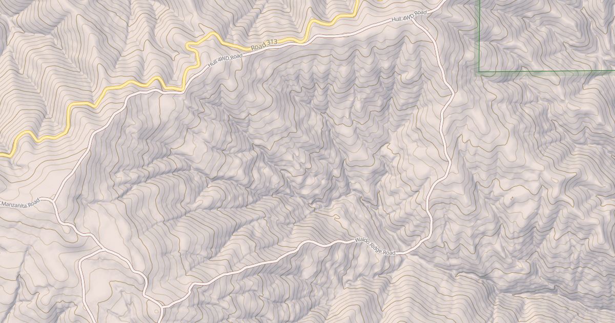 Map preview of WALDO RIDGE