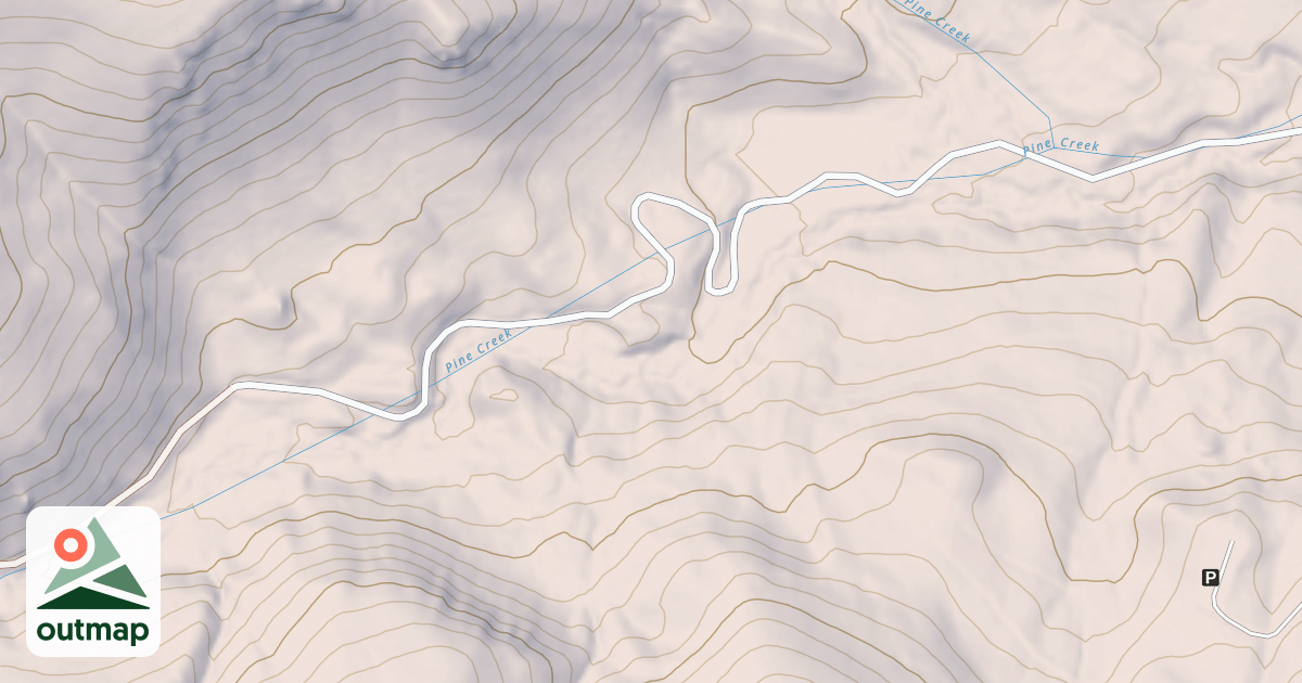 Map of WEST PINE CREEK