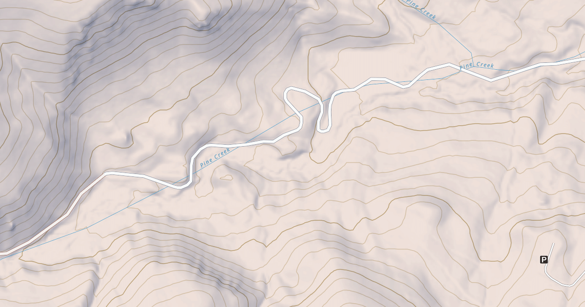 Map preview of WEST PINE CREEK