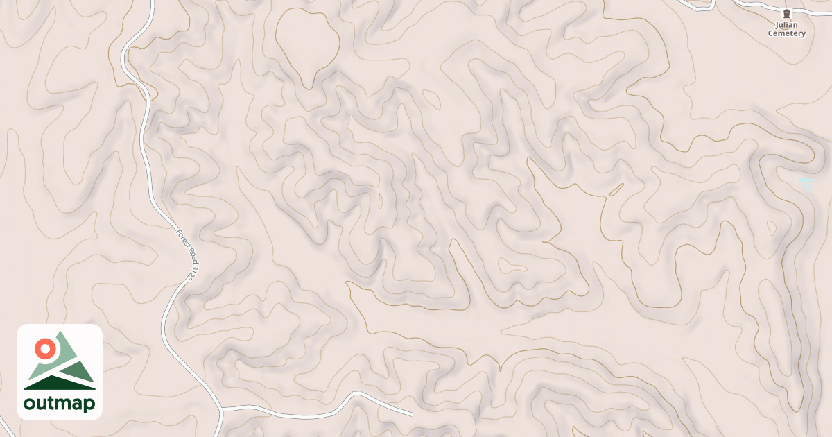 Map of WOLF BRANCH