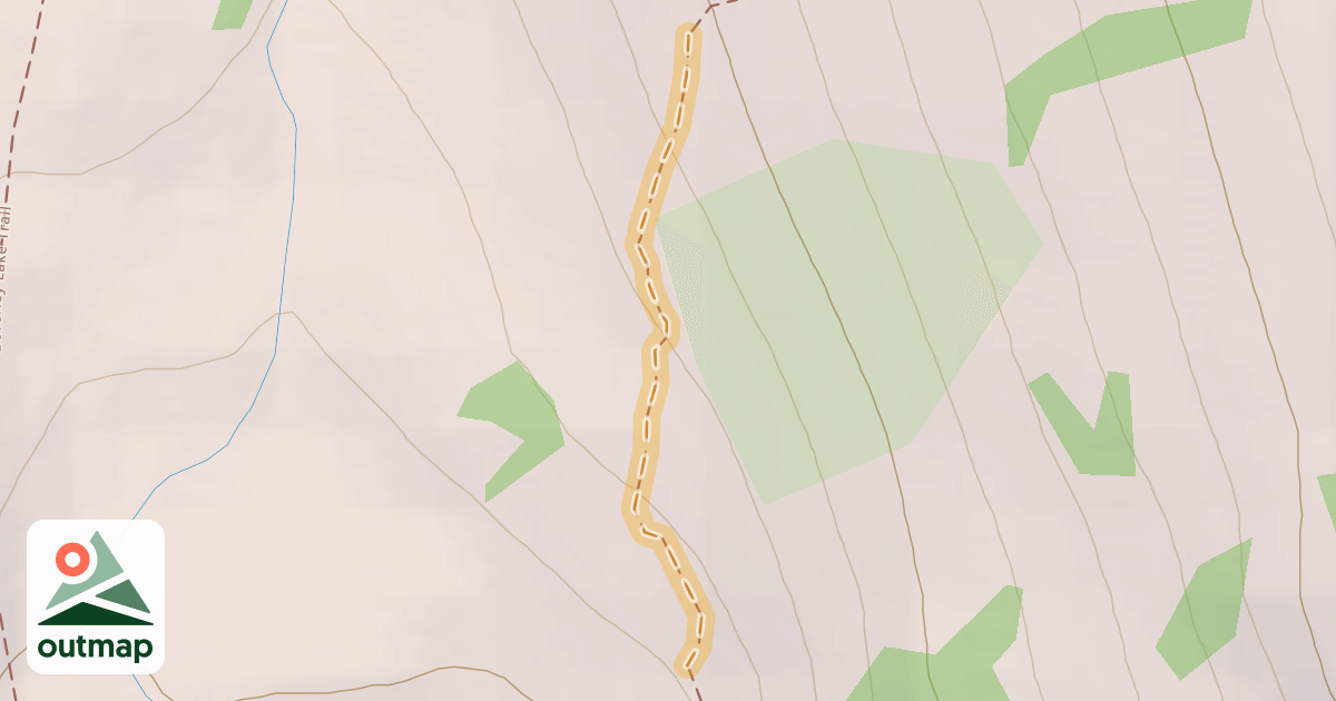 Map of Rainbow Mountain West Route