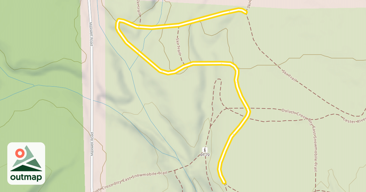 Map of Ski Trail