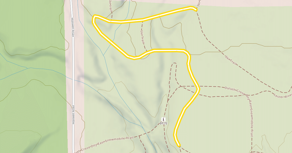 Map preview of Ski Trail