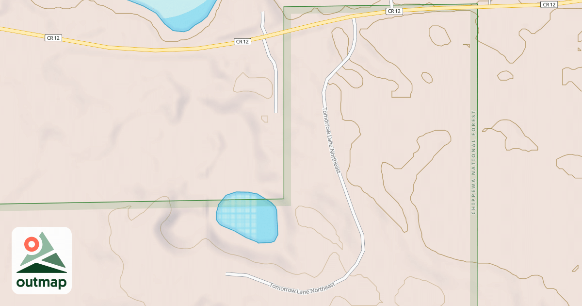 Map of TOMORROW LANE NORTHEAST