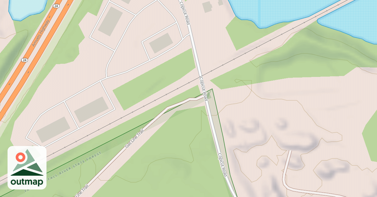 Map of Gas Line Trail