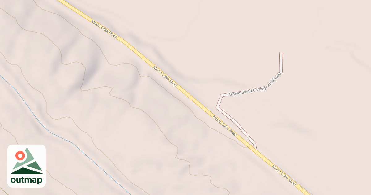 Map of BEAVER POND CG ACCESS