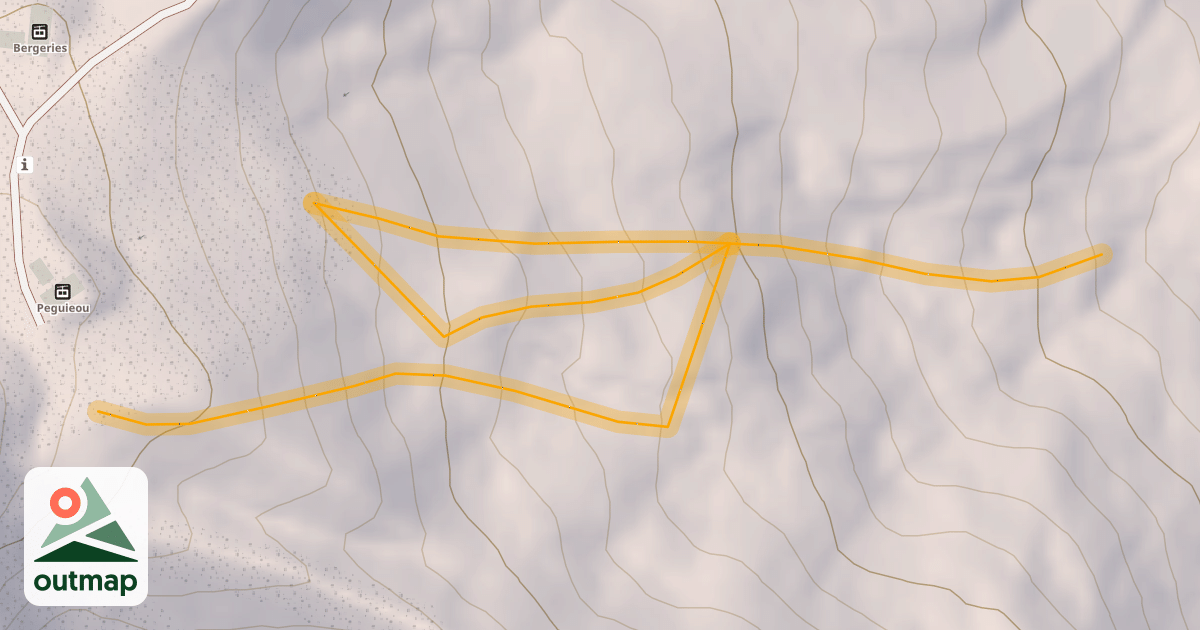 Map of Fau Hors Piste