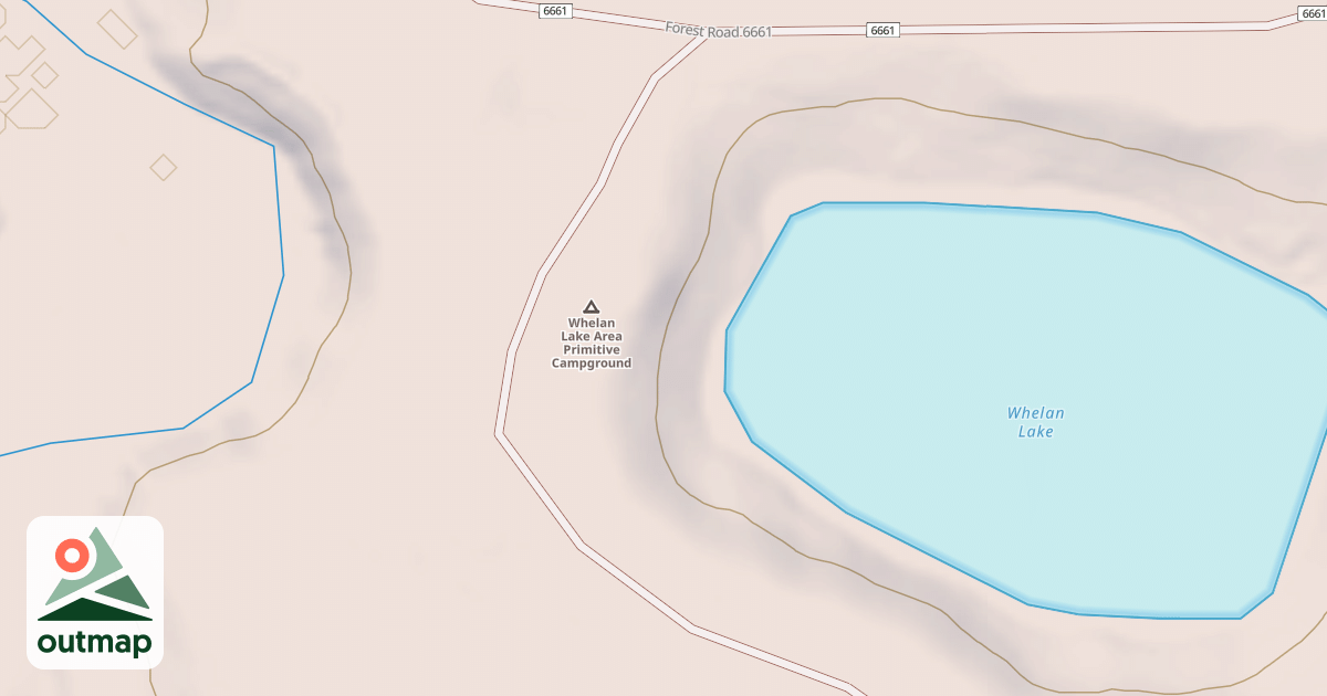 Map of WHELEN LAKE CAMPSITES