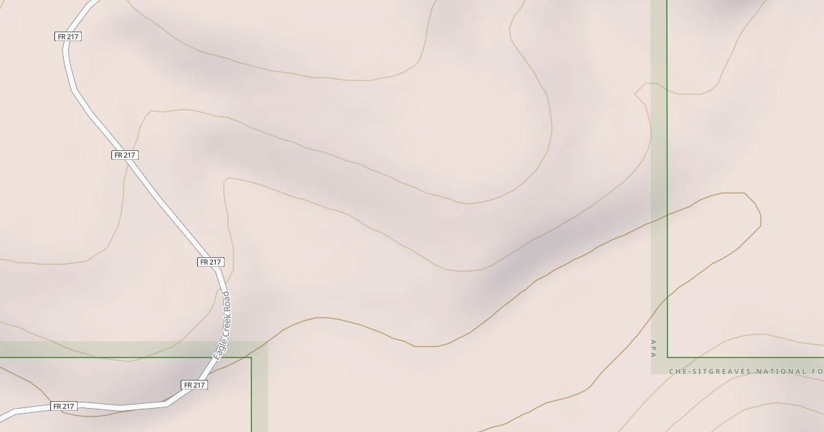 Map preview of USFS National Forest System Roads {E8A614D4-1046-437E-B529-3F3426EEFC7C}