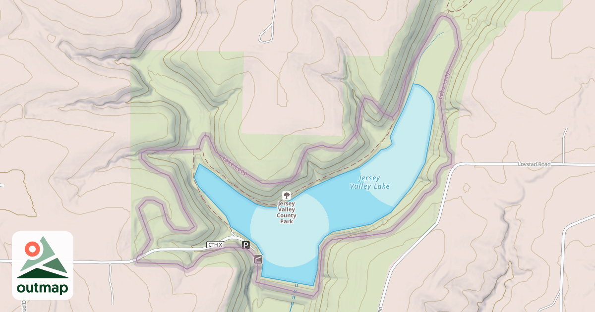 Map of Lake Loop