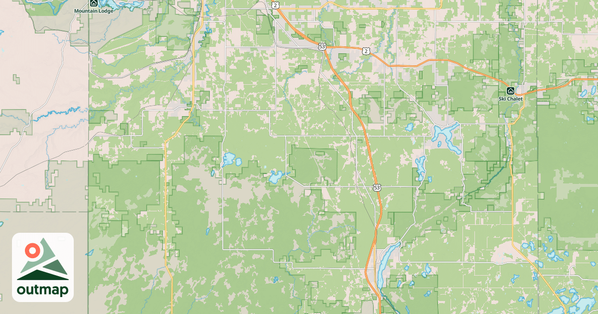 Map of Wild Rivers State Trail