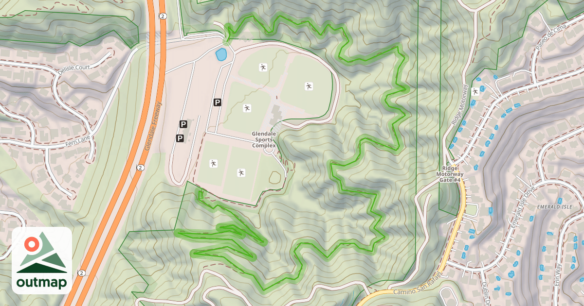 Map of Catalina Verdugo Trail
