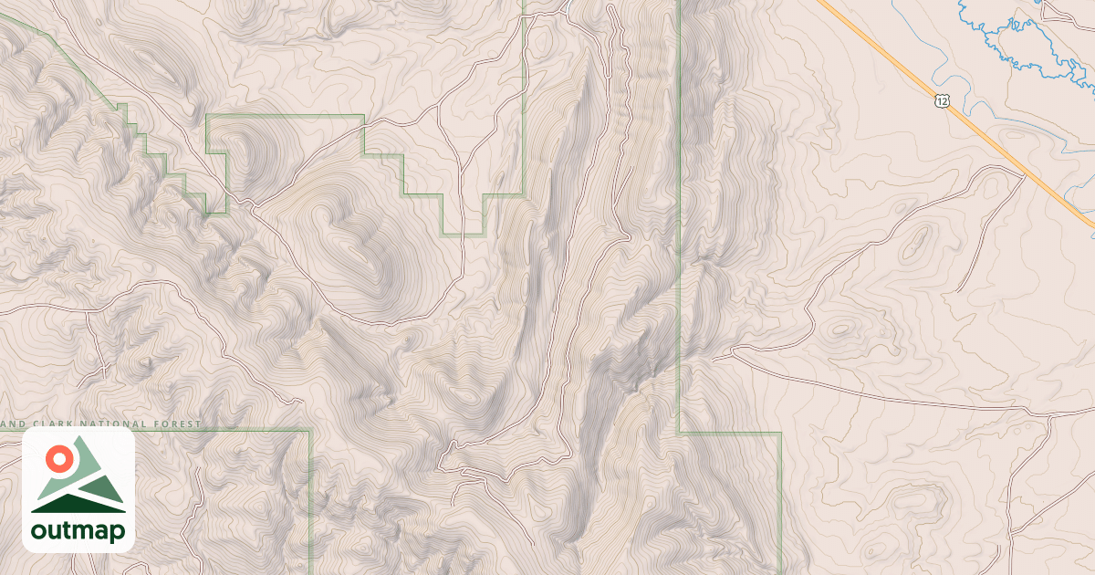 Map of PASTURE GULCH