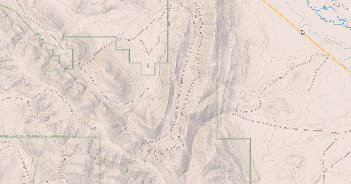 Map preview of PASTURE GULCH