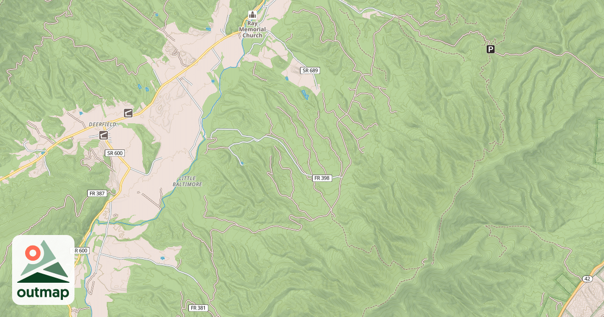 Map of COLD SPRINGS