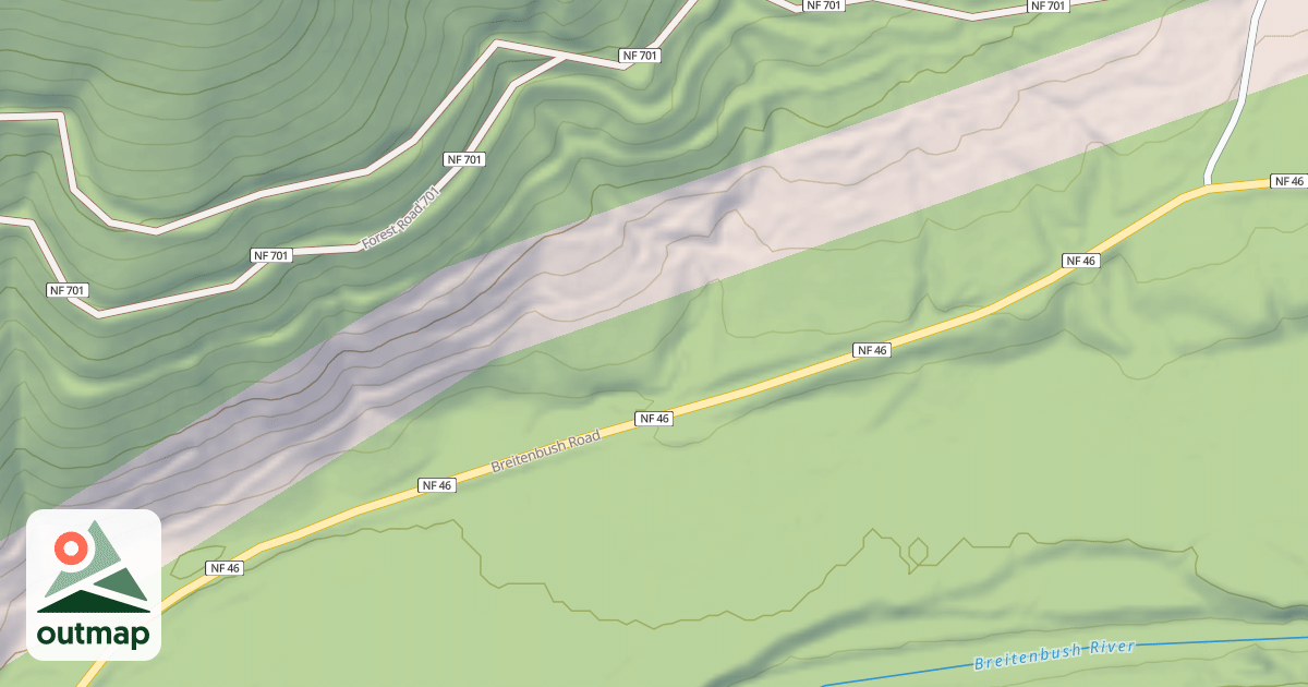 Map of USFS Motor Vehicle Use Map Roads {714847FF-A335-476A-AFDE-5708684E1012}