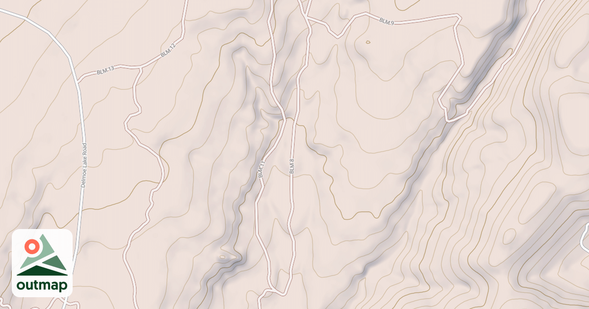 Map of Dry Creek Trail