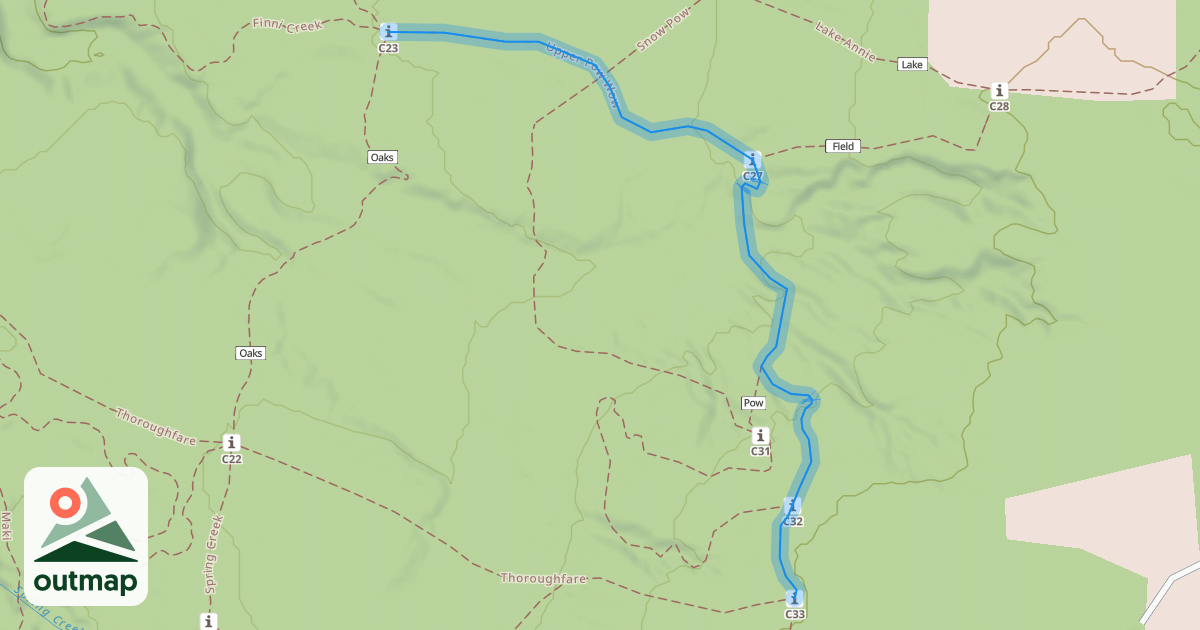 Map of Upper Pow Wow
