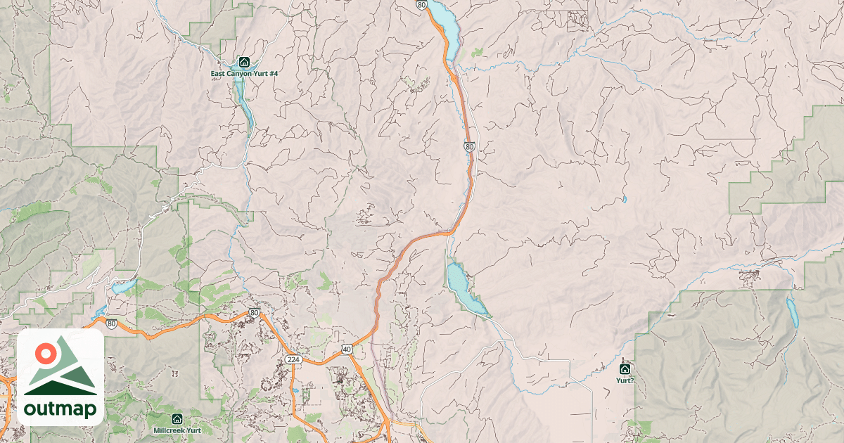 Map of Union Pacific Rail Trail