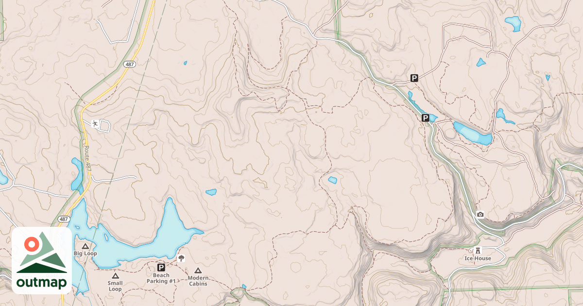 Map of Ricketts Glen State Park Trails