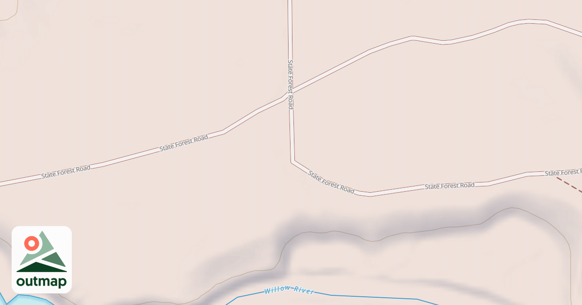 Map of General C.C. Andrews State Forest Trails