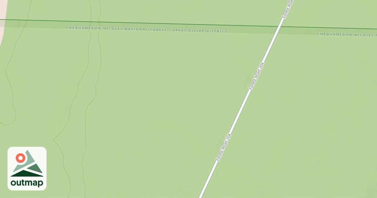 Map of FR 204G