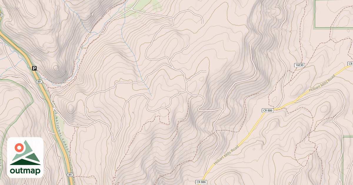 Map of BILLY HILL SPUR 1