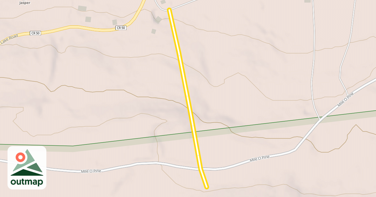 Map of South Rim Trail
