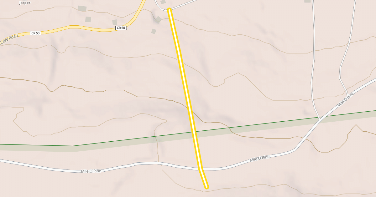 Map preview of South Rim Trail