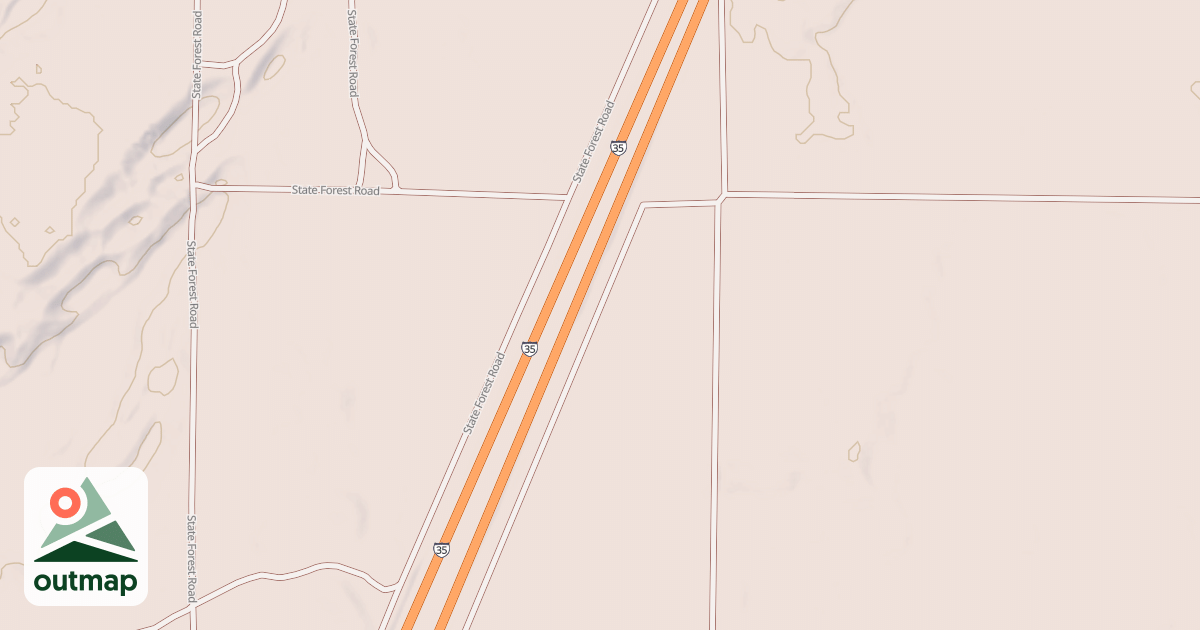 Map of General C.C. Andrews State Forest Trails