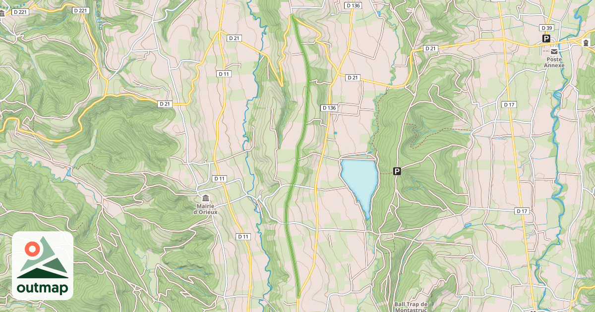 Map of Chemin de César