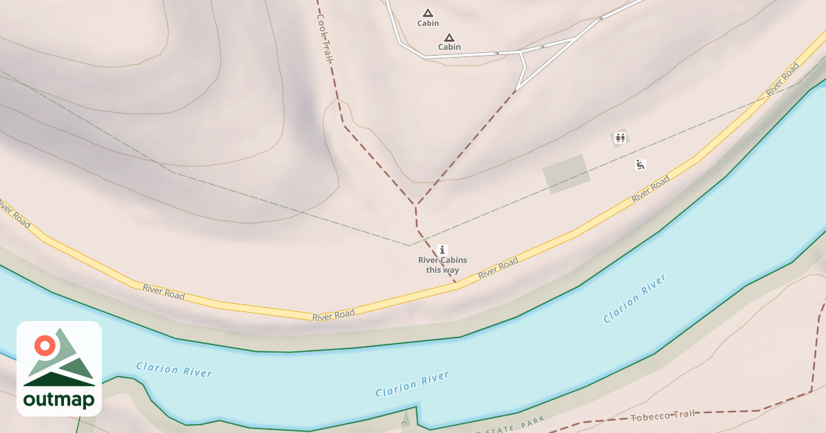 Map of Cook Forest State Park Trails