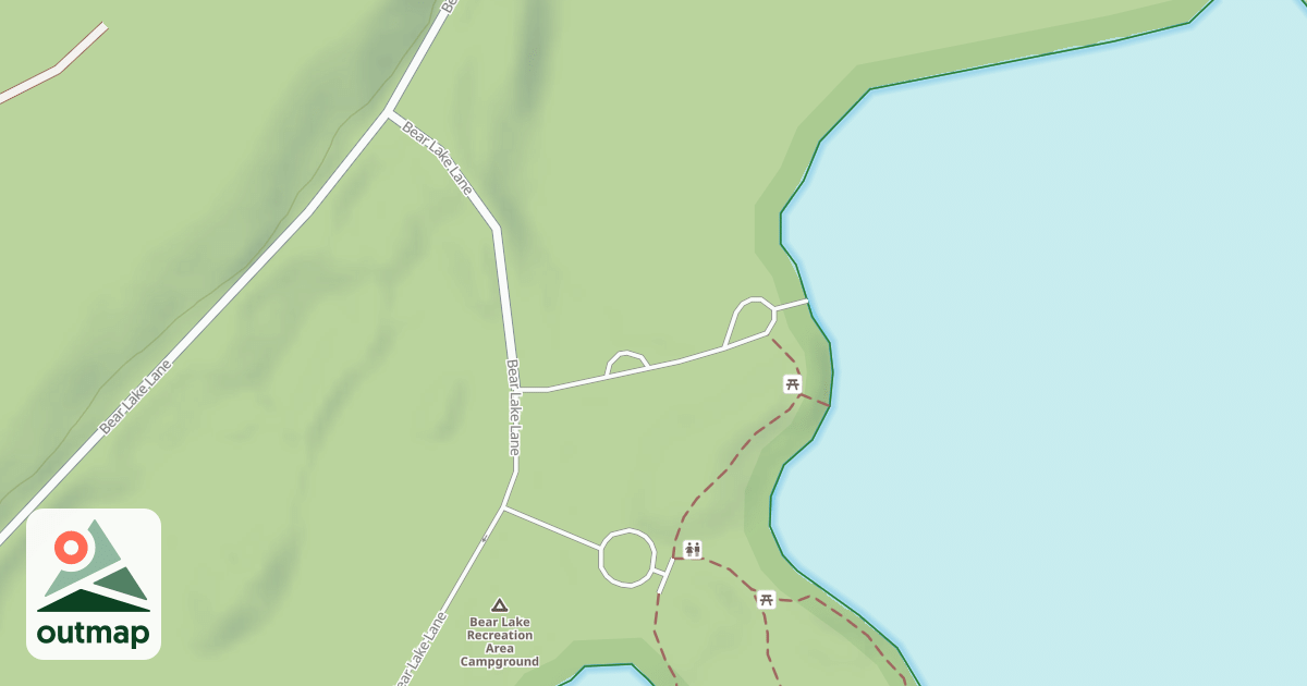 Map of BEAR LAKE BOAT LAUNCH