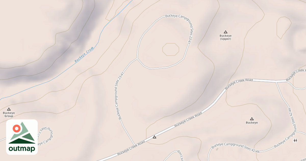 Map of BUCKEYE CG SITES 23-41